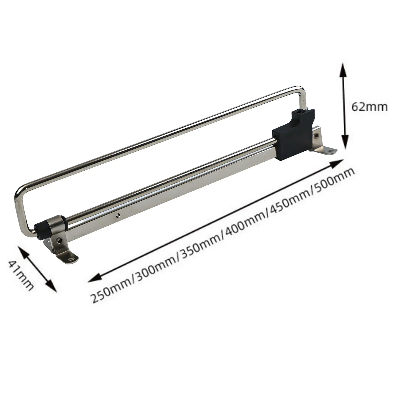 2pcs Retractable Closet Pull-Out Rods Adjustable Telescopic Hangers For Wardrobe And Laundry Room