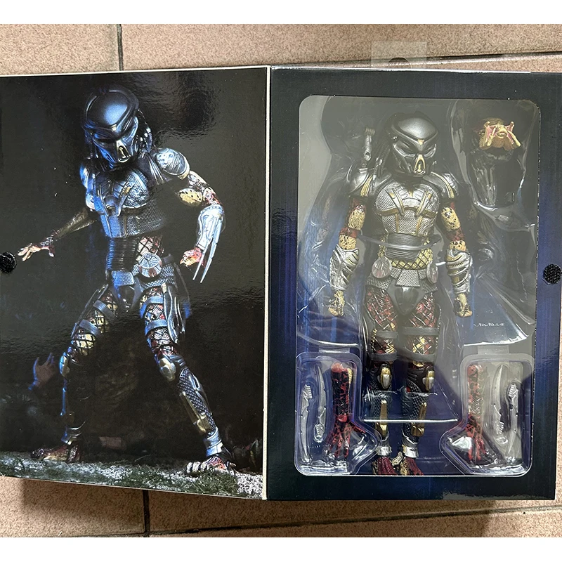 NECA Predator figura fugitiva extraterrestres vs depredadores visión térmica figura de acción predador fugitivo juguetes de mode
