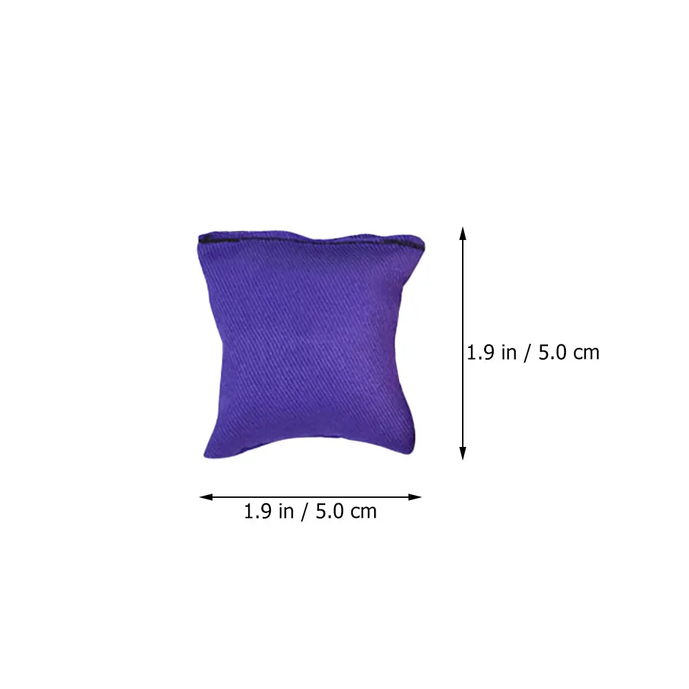 5/10 قطعة رمي أكياس الرمل الملونة بلون طبقة مزدوجة أكياس الرمل مانعة للتسرب سميكة قماش لعبة رياض الأطفال جائزة #6