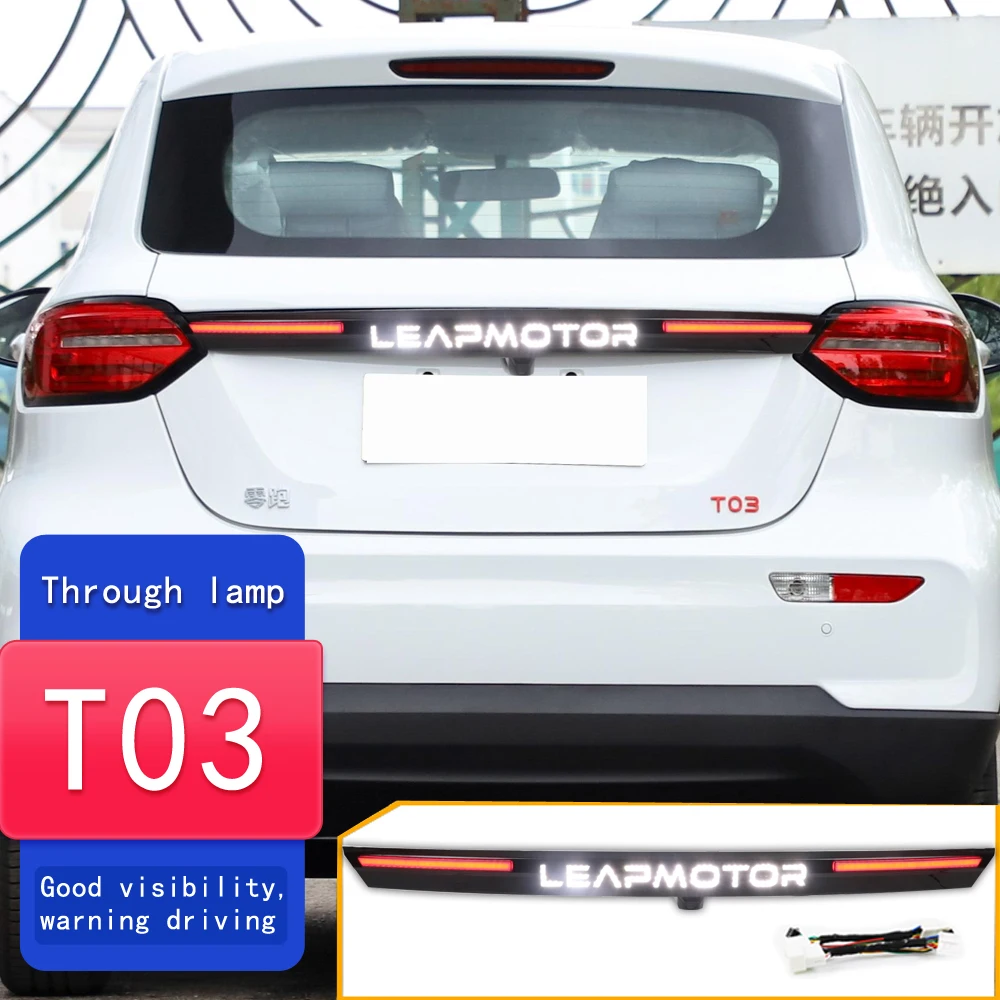 

Car LED Bumper Lights For Leapmotor T03 2022 2023 - up Taillights Rear Fog Lamp Brake Light 12V Reflector Reverse Lamps