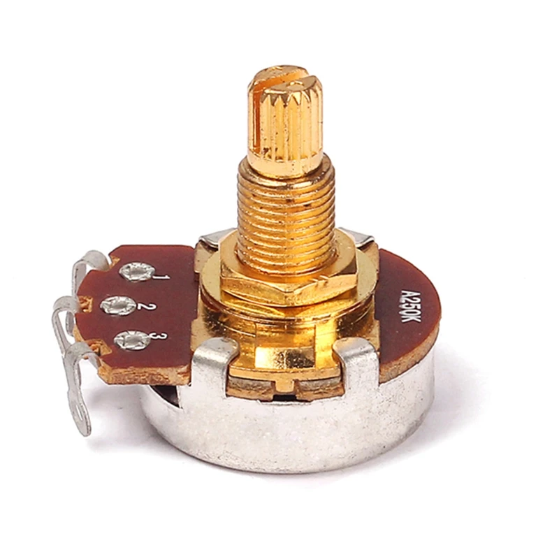 2 ชิ้นกีตาร์เบส Volume Tone Control หม้อ Potentiometer Switch A250K