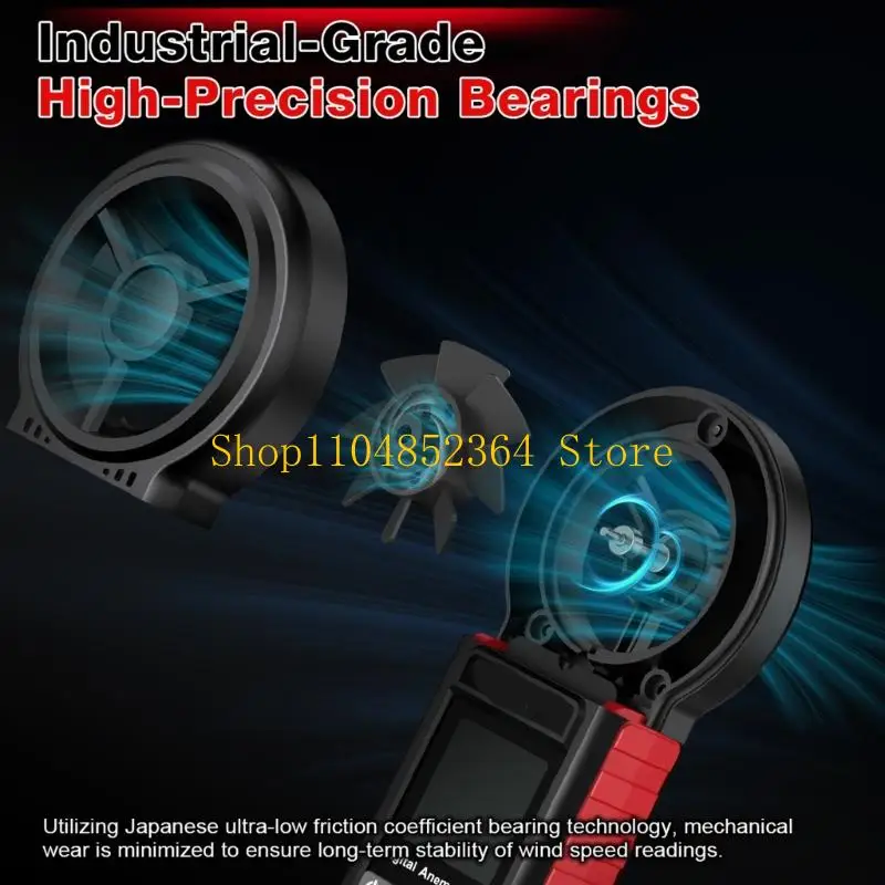 

Эффективный измеритель скорости 652F, измеряющий направление скорости, влажность и температуру