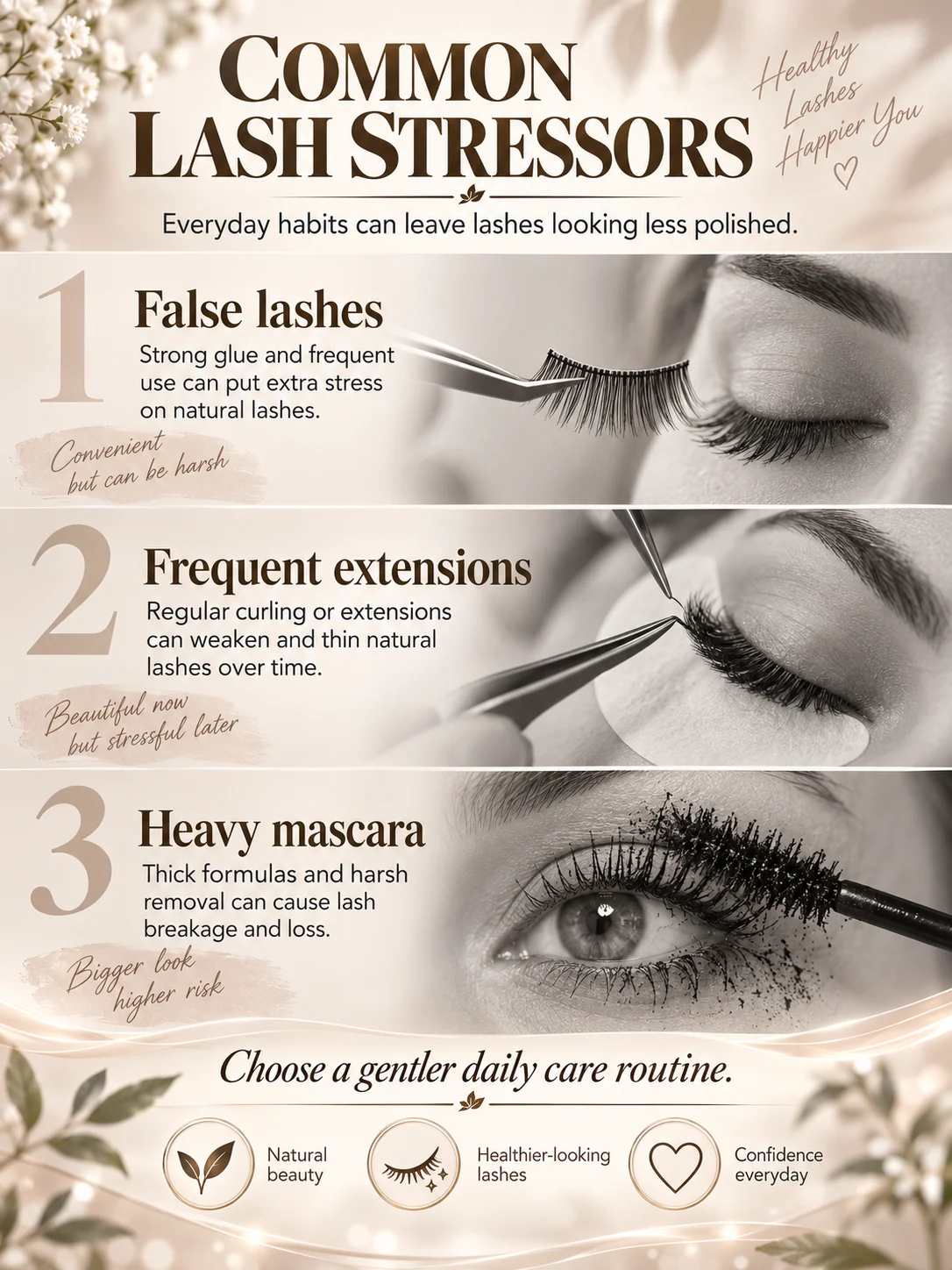 Create a Naturally Dramatic Eye Look with Lightweight Lash Care for Bare Face and Makeup Days