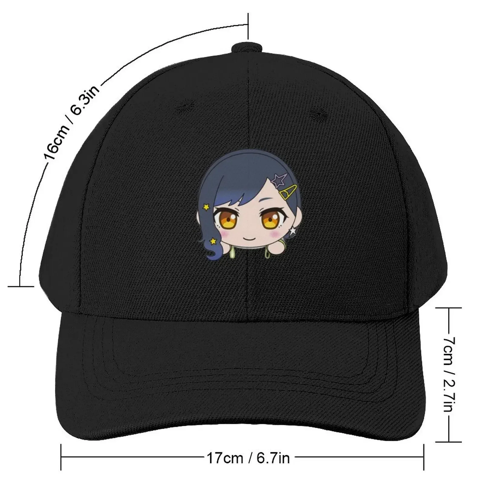 An Shiraishi chibi plushie Baseball Cap summer hat hiking hat Man Women's