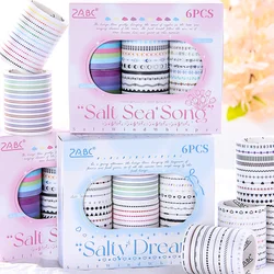 2packs/LOT Clear Salt Time Series decorative fresh paper masking washi tape