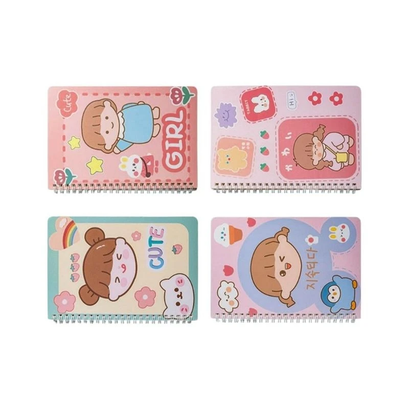 4 PCS 5 B5スパイラルノートブック文房具ノートブック漫画旅行ノートブック