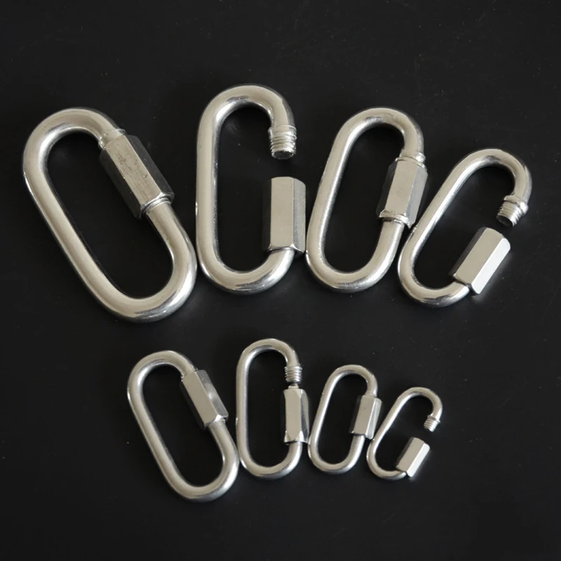 1pc G clamp Hooks Thread Fastening Insurance Clasp Hanging Chain M3 M4 M5 M6 M8 304 Stainless Steel