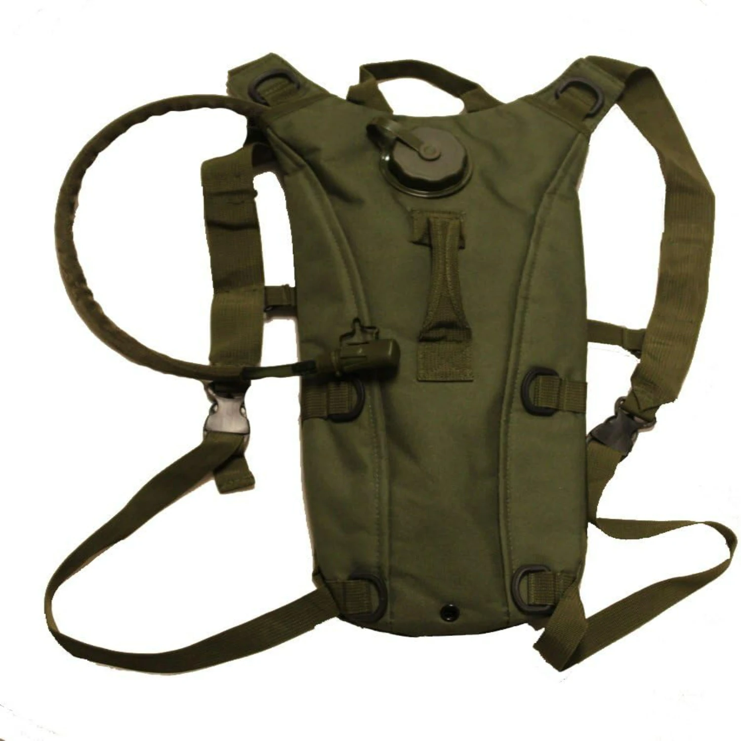 High-Quality Olive Drab Green Tactical Hydration Pack - Perfect for Camping, Hiking, Hunting, and Military Use - 2.5 Liter Water