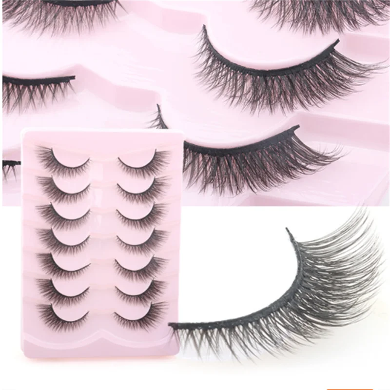 Punte per ciglia ispessite 3D stile Fox Ciglia sintetiche monopezzo che durano e migliorano le ciglia sintetiche