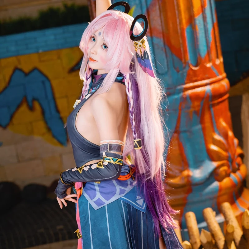 게임 Genshin Impact Citlali 코스프레 의상 여성 드레스 가발 가장 무도회 애니메이션 유니폼 공연 할로윈 카니발 파티 복장