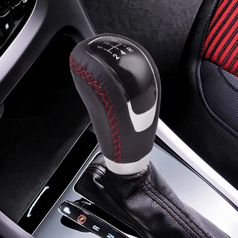 Car modification gear handleleather manual car gear lever gear head gear head personality wave stick gear head  shift knob