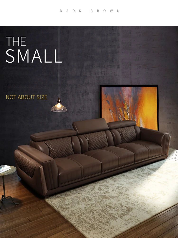 

Диван из натуральной кожи Cama Кожаный диван Большие диваны Диван-кровать Комплект мебели для гостиной Диваны Modernos Para Sala Секционный диван