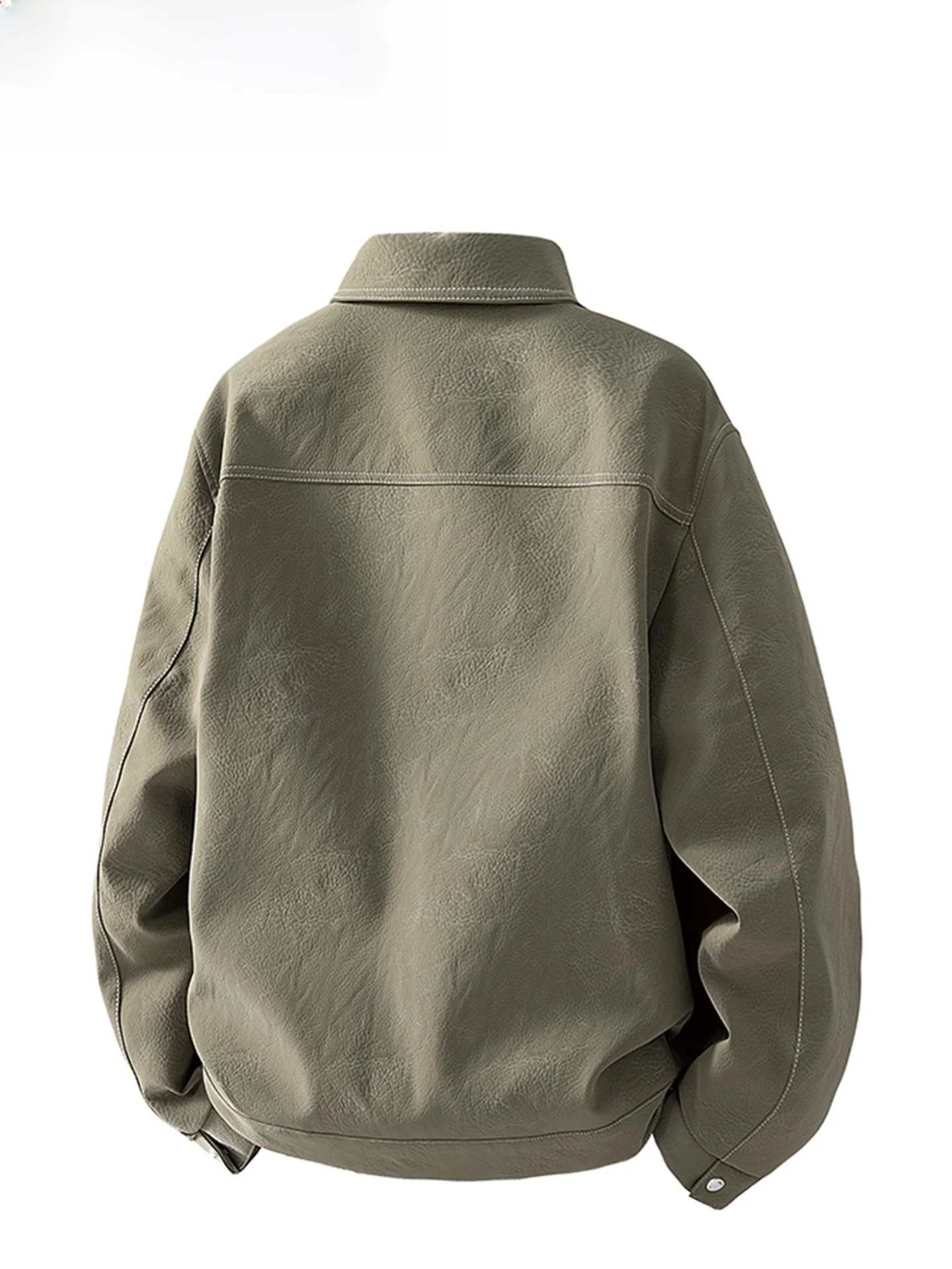 Wassup ark الرجال خمر بو الجلود Jaet الخريف الشتاء يندبروف فضفاض رداء علوي غير رسمي Faionable الأمريكية Sle ملابس خارجية