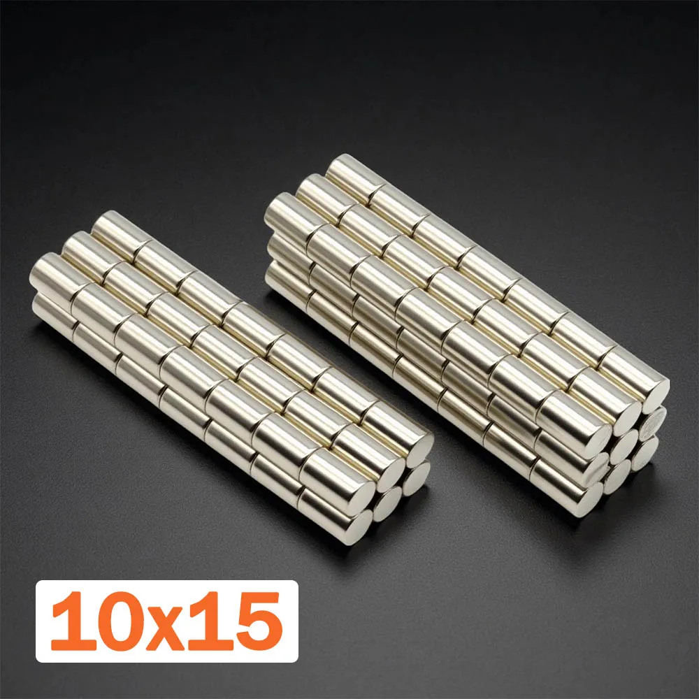 DIY Craft Fridge Decoration Neodymium Magnet Anti Rust Magnetic Alloy Round Disc 10x15mm Strong Suction Durable