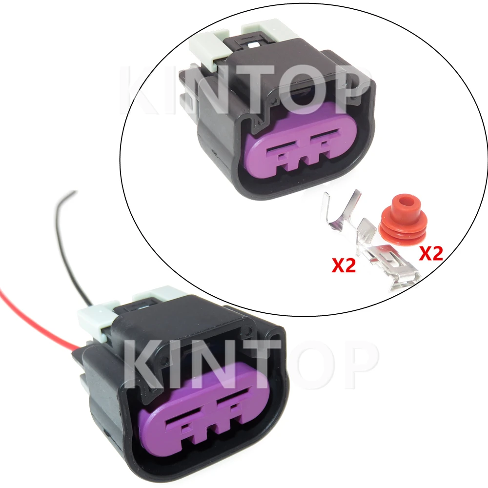 1 Set 2 Pins Auto Waterproof High Power Wiring Terminal Connector AC Assembly 5454358 Car Large Current Electric Cable Socket