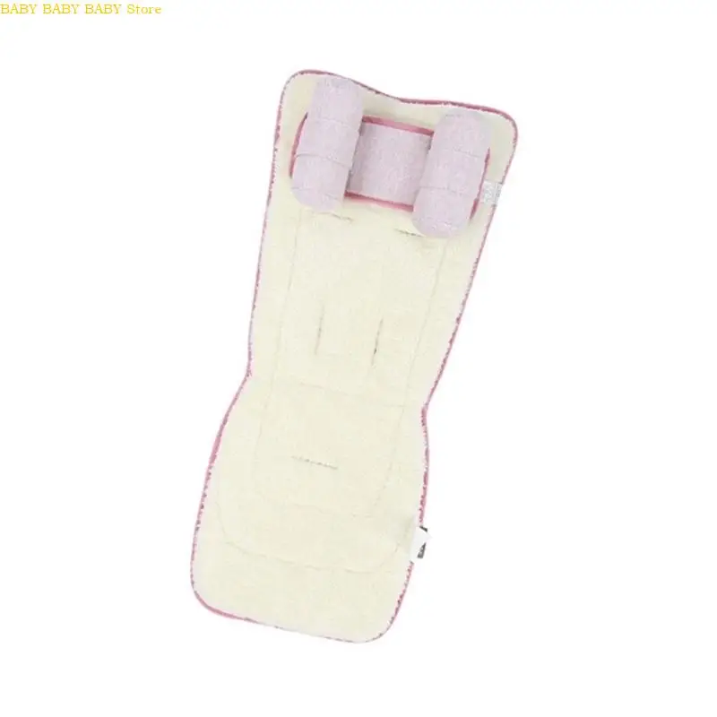 وسادة مقعد Q81A قابلة للعكس لعربات الأطفال تتميز ببوليستر مضاد للعرق وسهل التنظيف للسفر والرحلات الطويلة #4