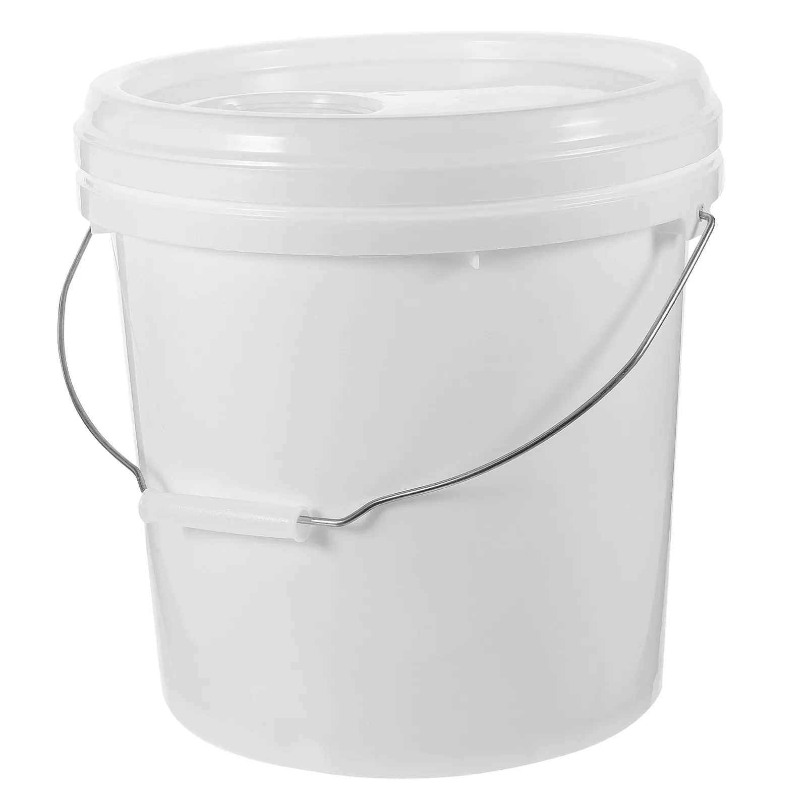 10L Oil Paint Bucket Multi-Functional Round Storage Container Airtight Lid Leak-Proof Portable Painting Pigment Holder
