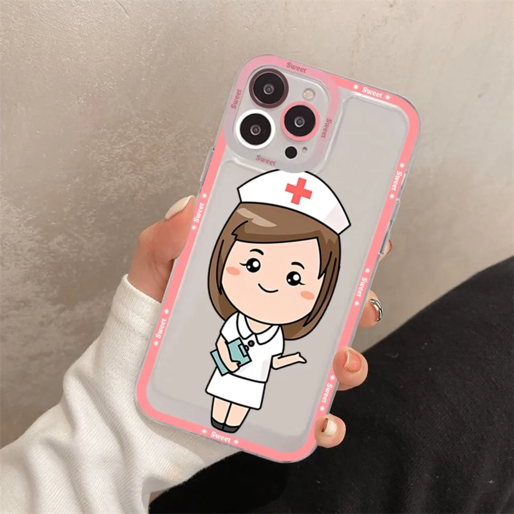 Nurse Medical Supplies Phone Case For iPhone 11 12 13 14 Mini Pro Max XR X XS TPU Clear Case