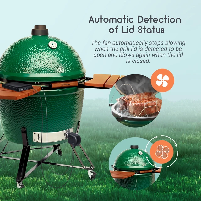 INKBIRD ISC 027BW BBQ Temperature pattern Controller Automatic Smoker Fan Wi Fi Bluetooth with 4 Probes for Big Green Egg AliExpress