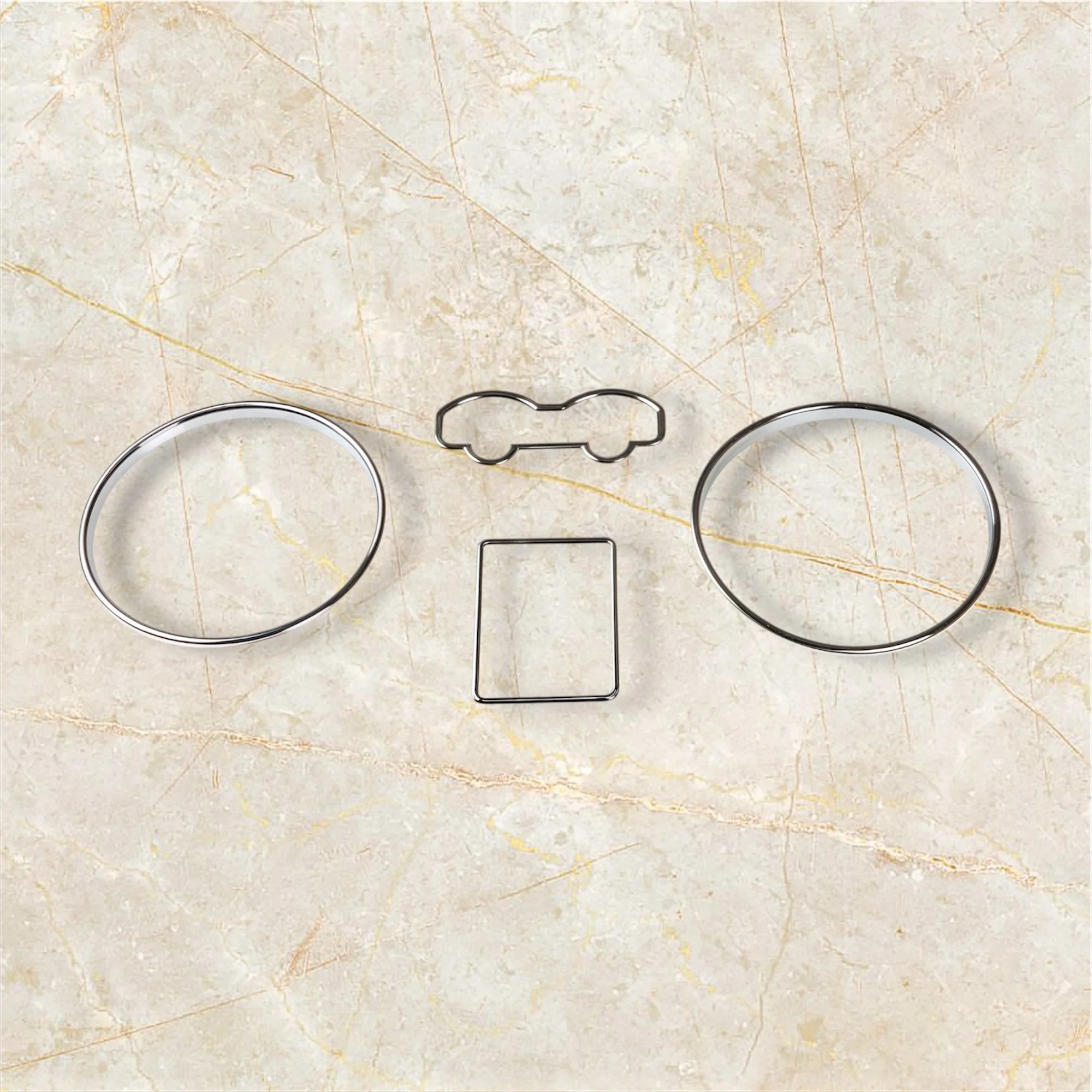 

Speedometer Dial Ring Chrome Trim for VW Golf MK4 98-05 / VW T4 Eurovan Long Nose 97-03 / Passat B5 97-01