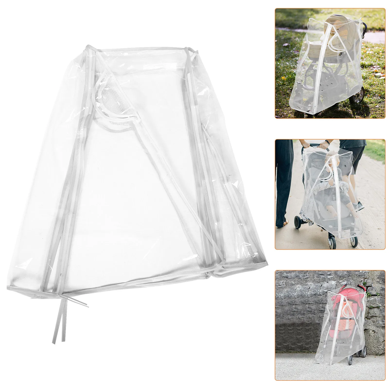 

Универсальный ветрозащитный и водонепроницаемый прозрачный чехол для детской коляски, для использования на улице, для тележек и прогулочных колясок