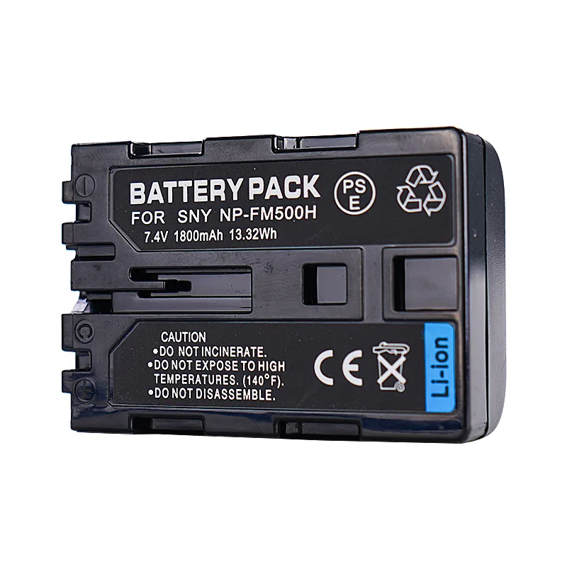 بطارية كاميرا 7.4 فولت 1800 مللي أمبير NP-FM500H لأجهزة سوني A550، A560، A580، A57، A65، A350، A450 بطاريات رقمية