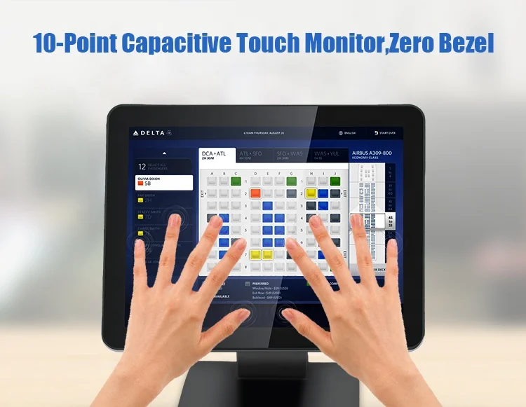 15.6 touch screen display with stand capacitive touch 15.8inch pos systems all in one cash register machine epos system