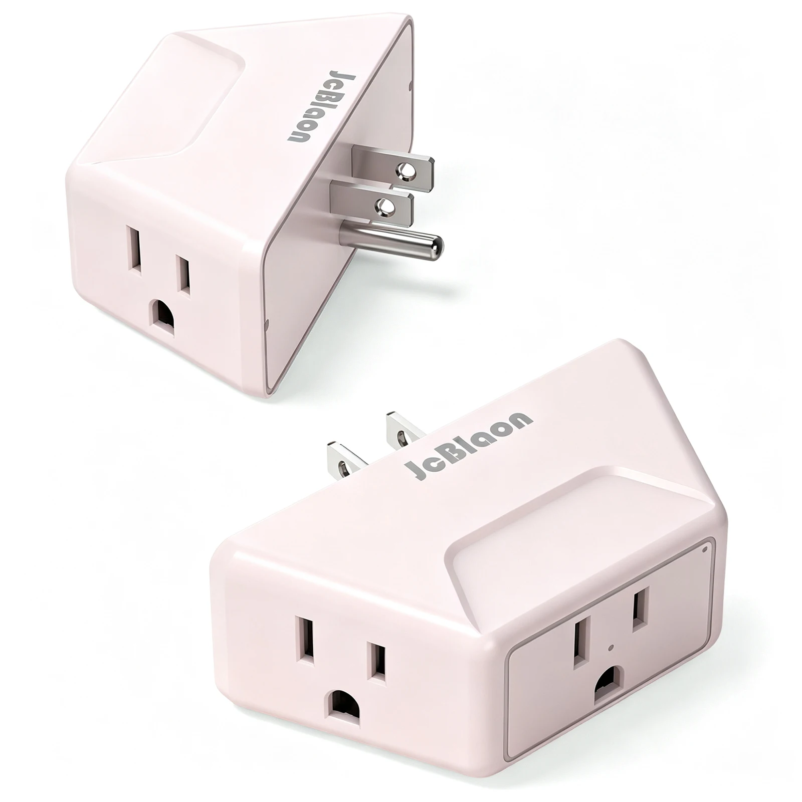 MIni 3 in 1 Wall Multi Plug Outlet Extender,3 Way Angled Outlet Splitter for Bathroom Kitchen,Cruise Ship Travel