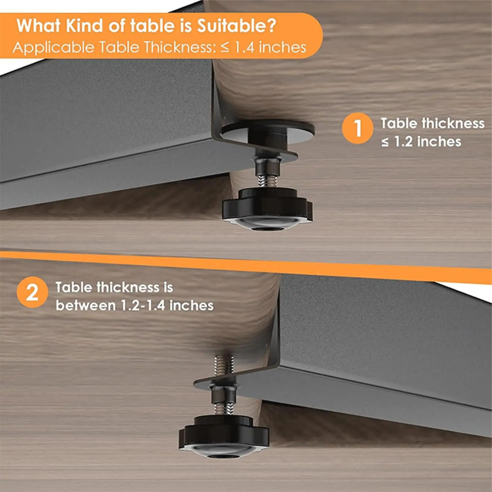 L-shape Clamp-on Corner Desk Connector Sleeve Plate Stainless Steel Desk Corner Extender Table College Computer Extension Holder