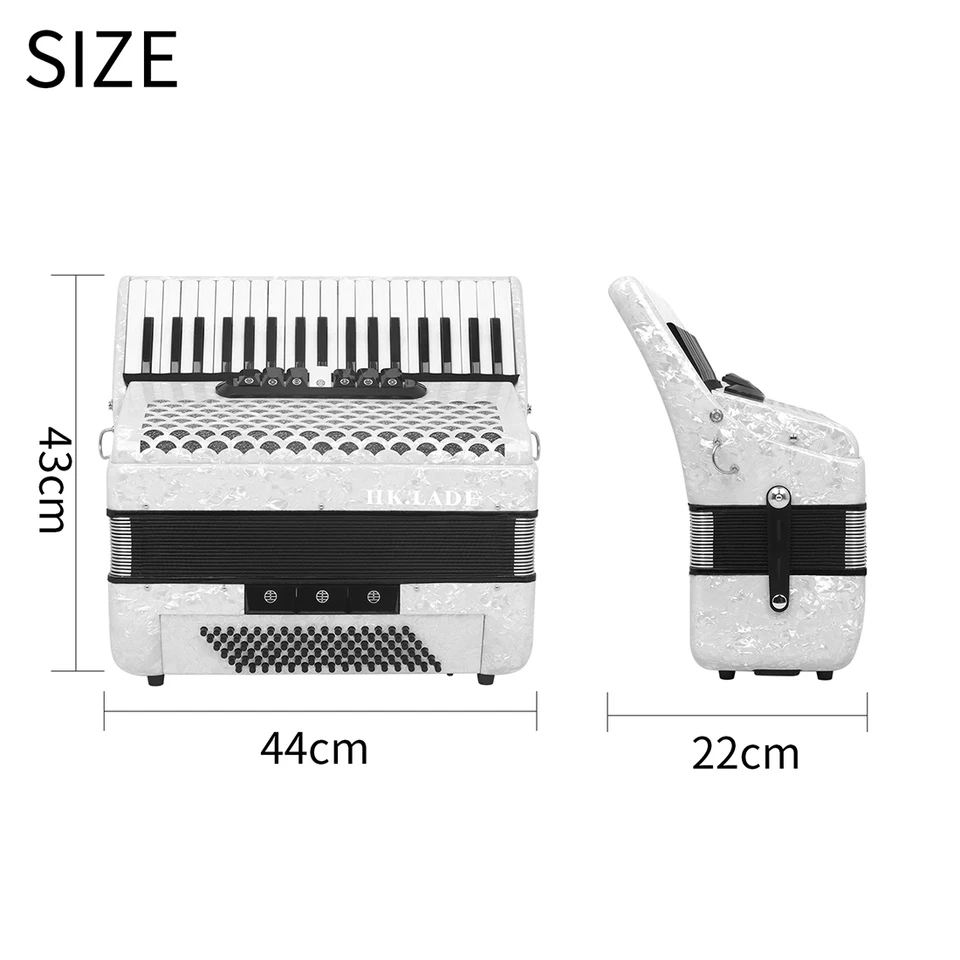 ✨美品✨Tadill HK.LADE 37鍵80ベース アコーディオン HK · LADE AH-30 Blue Accordion 37 Key 80 Bass 7 Keyboard Voice