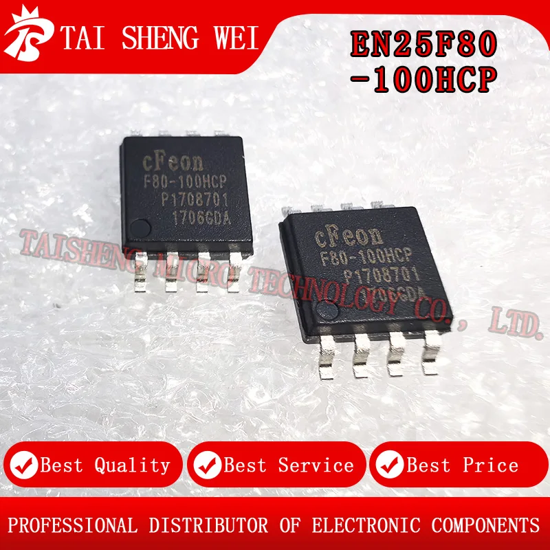 5PCS Brand New Original EN25F80-100HCP F80-100HCP Package SOP8 Memory
