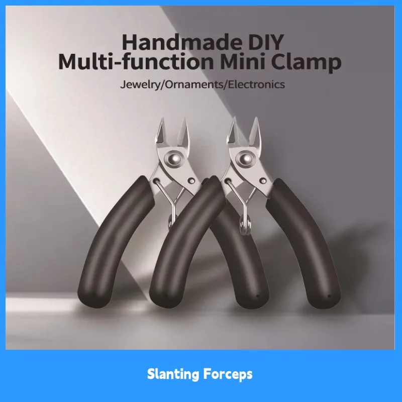 Slanting Forceps Small Portable CuttersDIYHandicraft Flat Bit Tongs Pointed Pincette