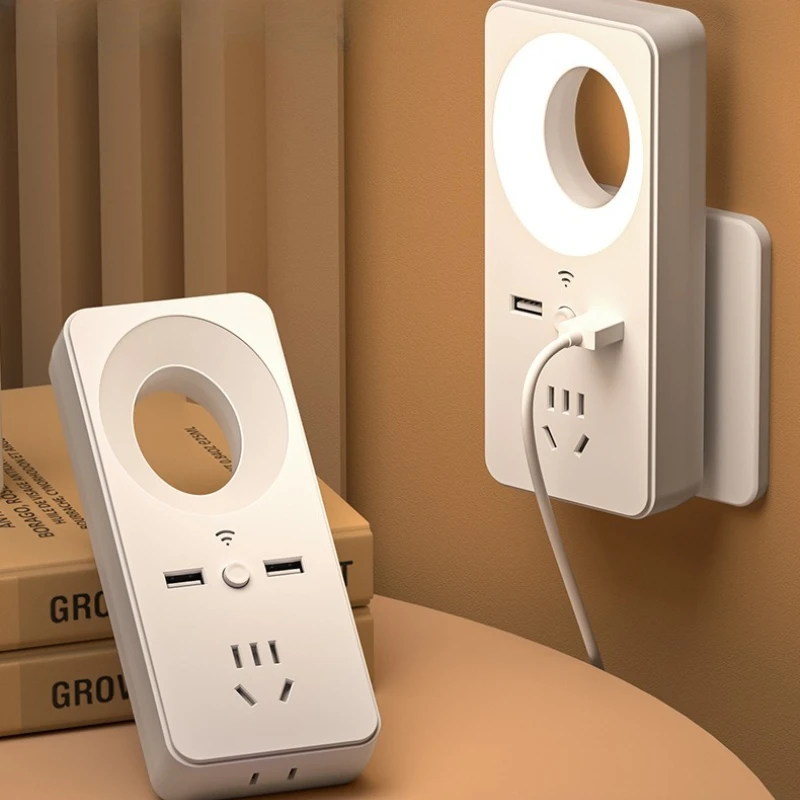 Night Lights Lamps Led Lamp USB Rechargeable with Socket Converter Lamp Eye Protection Light