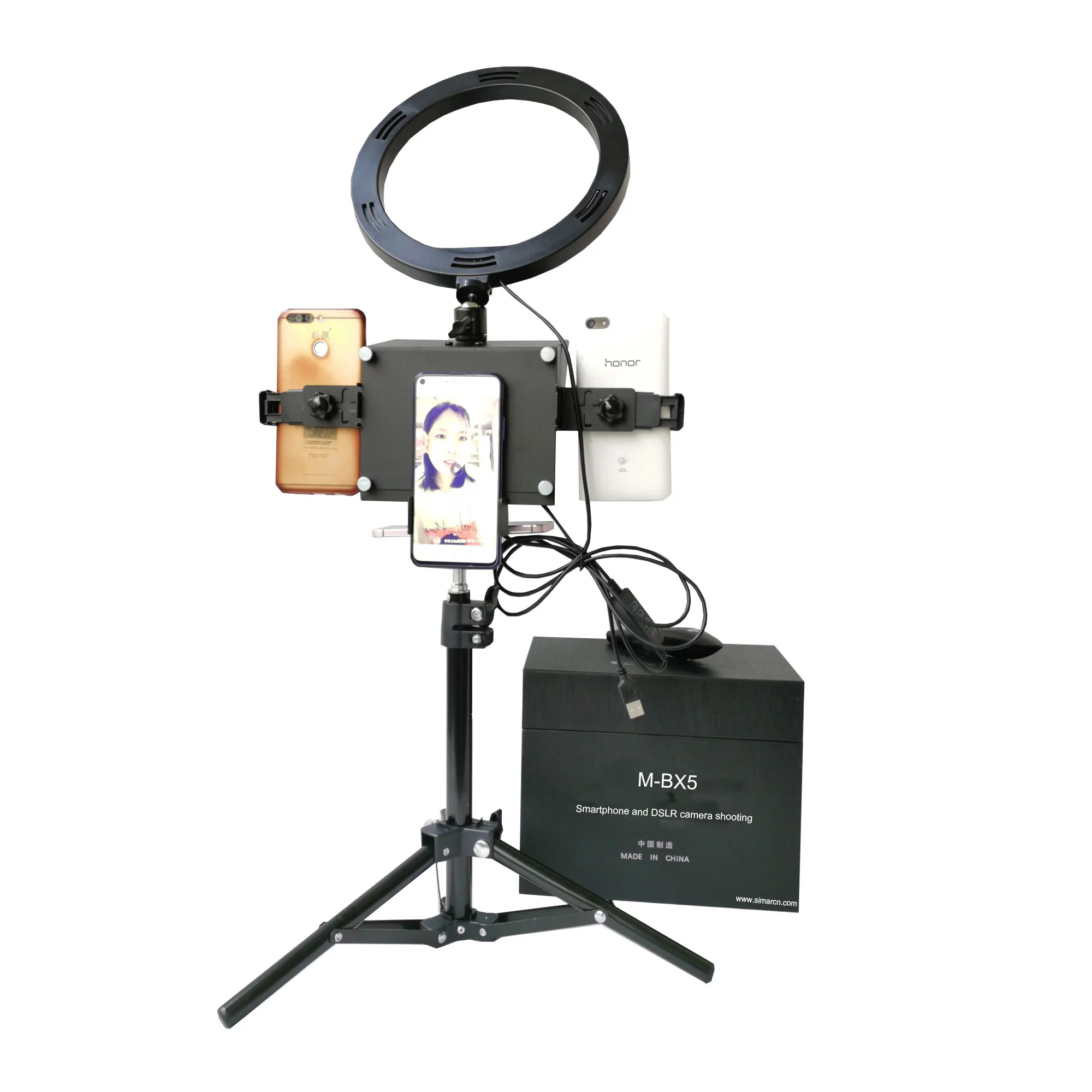 Portable  Mobile Phone  Multi-functional  Prompter Teleprompter  for News Live Interview Speech for DSLR Cameras/ Smartphone