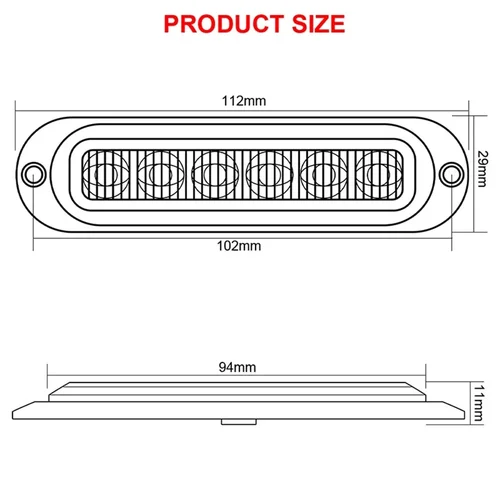 Imagen 2 del producto 4x/6x/8x/10x 12V 24V indicador lateral LED externo luz de advertencia lámpara de liquidación luz de señal de giro para camión remolque RV camión caravana