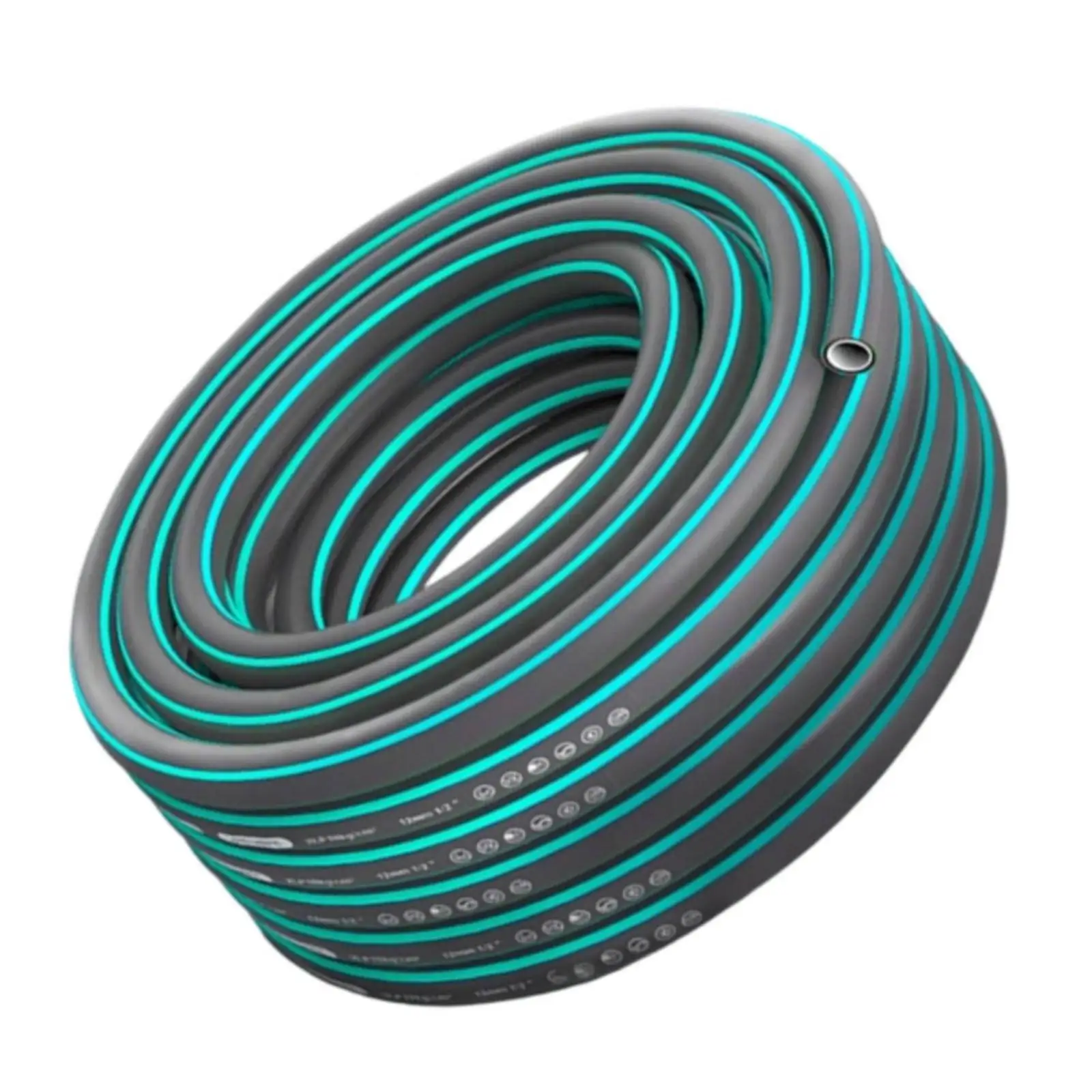 Flexible PVC Watering Hose 4 Layer Anti Crack Garden Hose with Coiled Design for Outdoor Yard Use