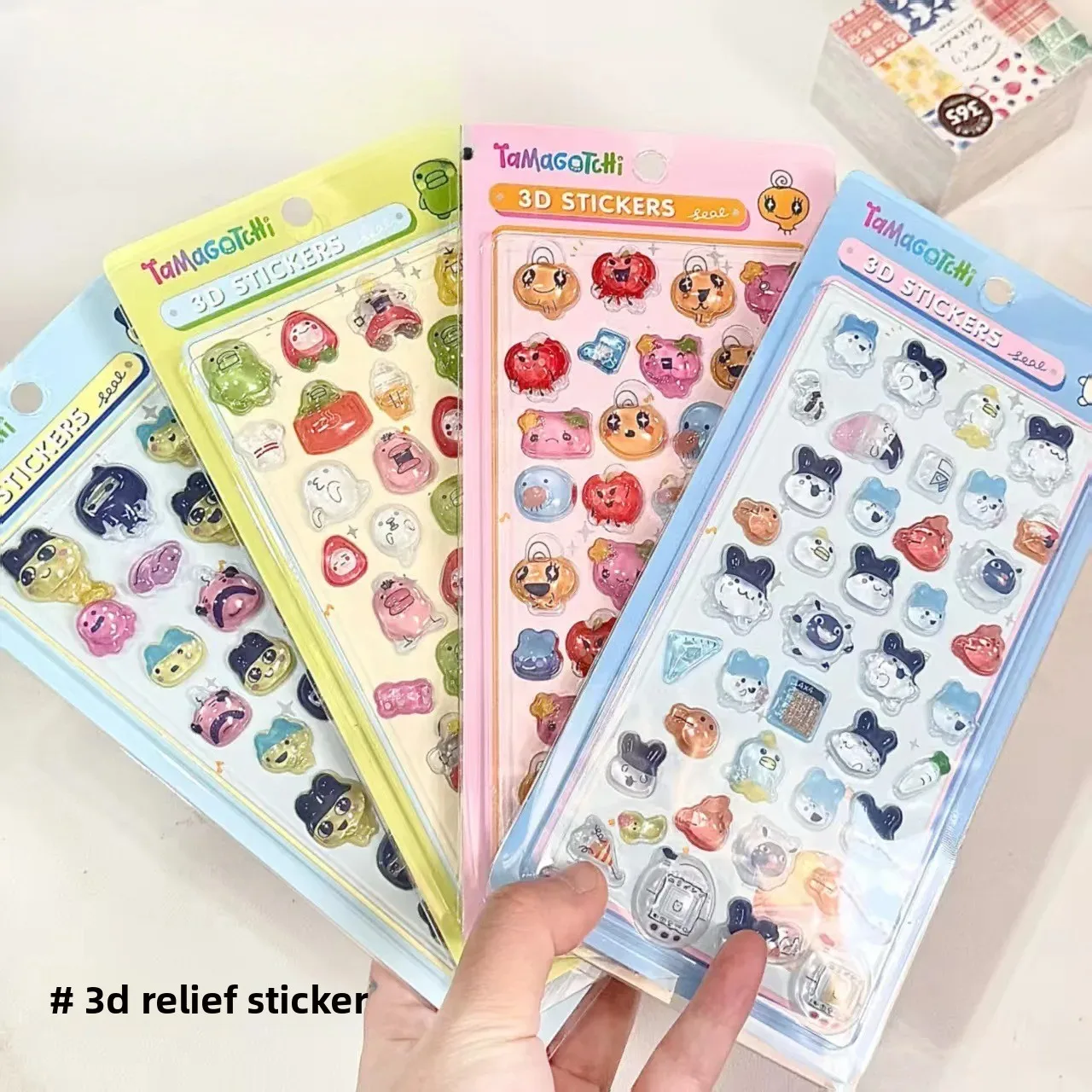 

Наклейки Kawaii Tamagotchi 3D для скрапбукинга, ноутбуков, декоративные наклейки Bonbon Drop, подарки для вечеринок и сувениры