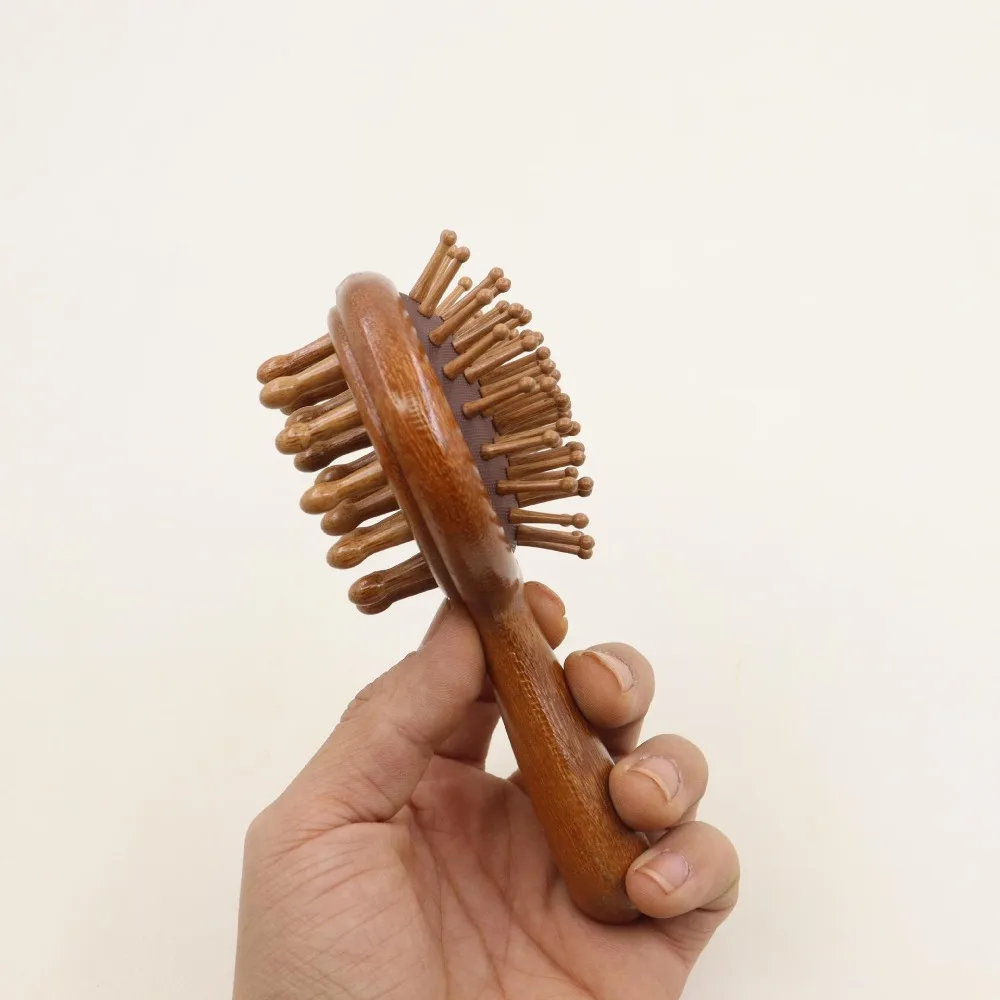 

Двусторонняя массажная расческа для головы, круглая многофункциональная массажная расческа с меридианом тела, помогающая кровообращению, антистатическая массажная расческа