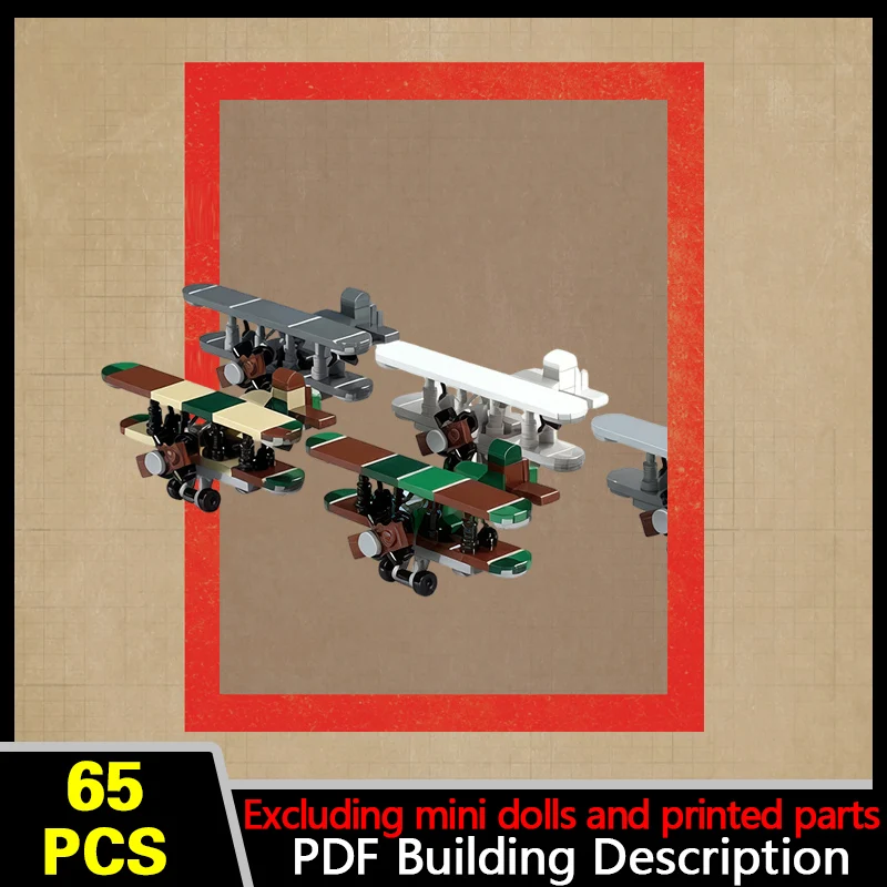 Po-2 Multi-Purpose Aircraft Pack Model MOC Building Bricks War Equipment Modular Technology Gifts Holiday Assemble Children Toys