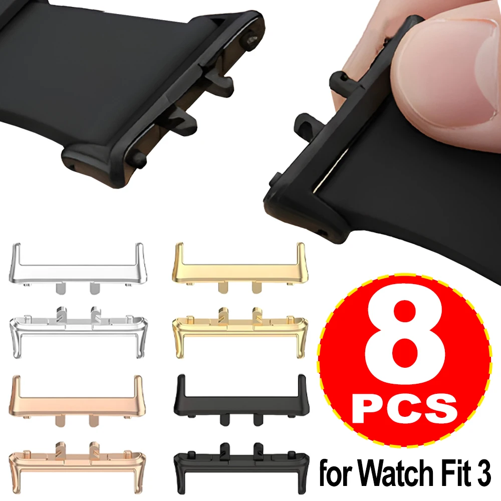 삼성 갤럭시 핏 3 시계 밴드용 20mm 스테인리스 스틸 메탈 커넥터 퀵 릴리즈 어댑터 클라스프