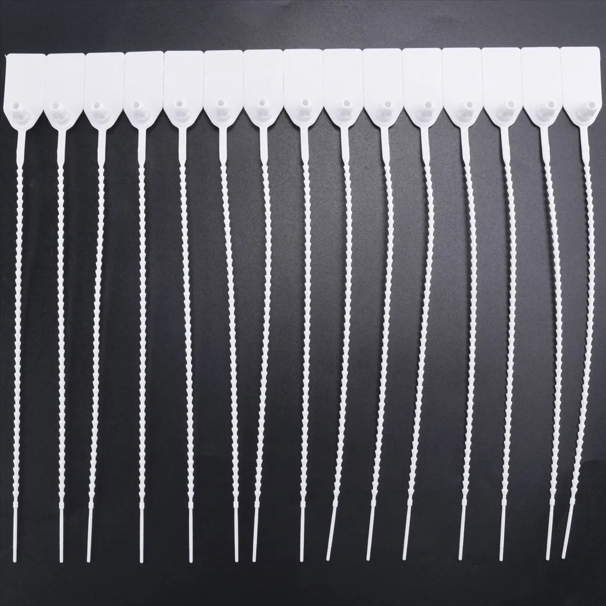 A50U 100 Plastic Tamper Seals, Numbered Zip Ties Tags,Disposable Self Locking Signage for ,Shipping,250mm A