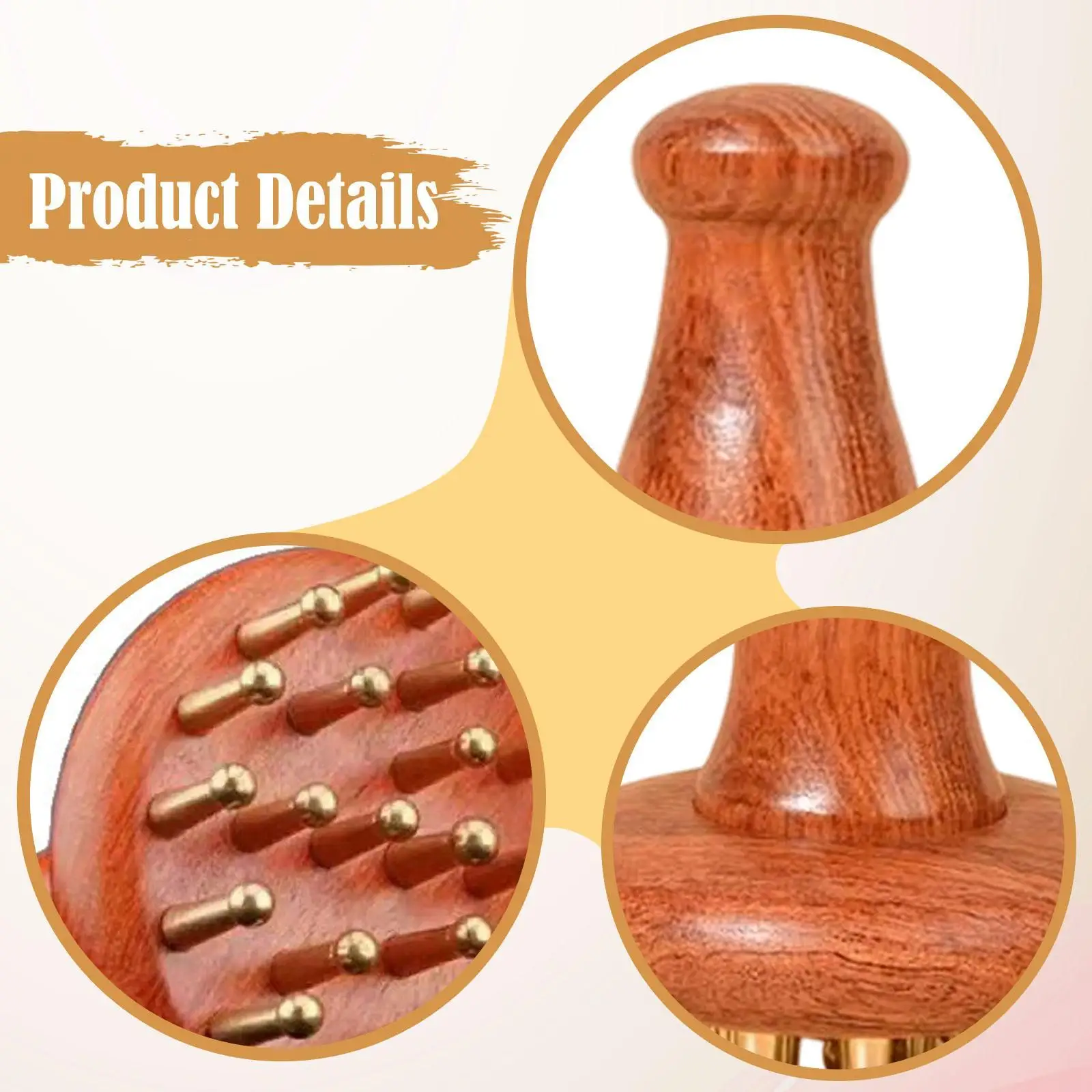 

Эргономичная массажная щетка, деревянный ручной массажер, легкий и компактный инструмент для коррекции фигуры для дома