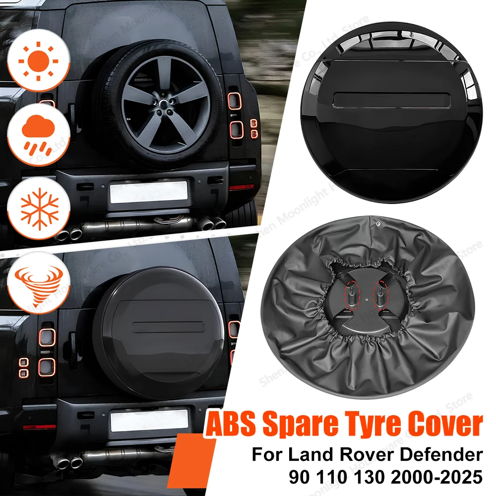

Car Rear Spare Tire Protective Cover Car Exterior Accessories Car Spare Tire Cover for Land Rover Defender 90 110 130 2000-2025