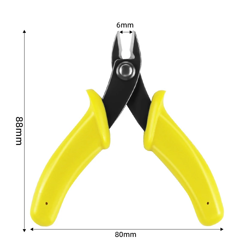 2pcs Clamp DIY Electronic Diagonal Pliers Mini Flat Nose Plier Side Cutting Nippers Wire Cutter 3D Printer Parts Assembling Tool