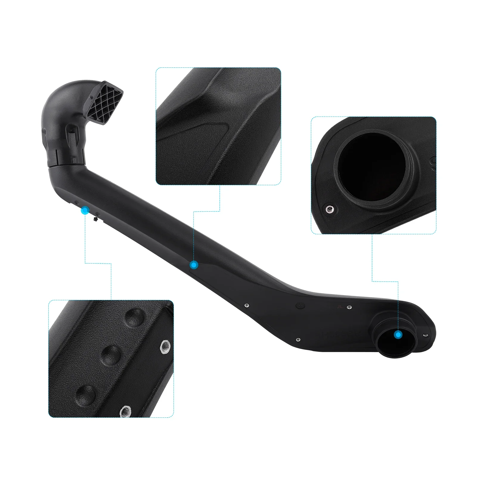 Car Styling Air Intake Snorkel Kits for FOR Mistsubishi Triton L200 2019 2020 2021 2022 2023 MR 2.4L Diesel Models Matte Black