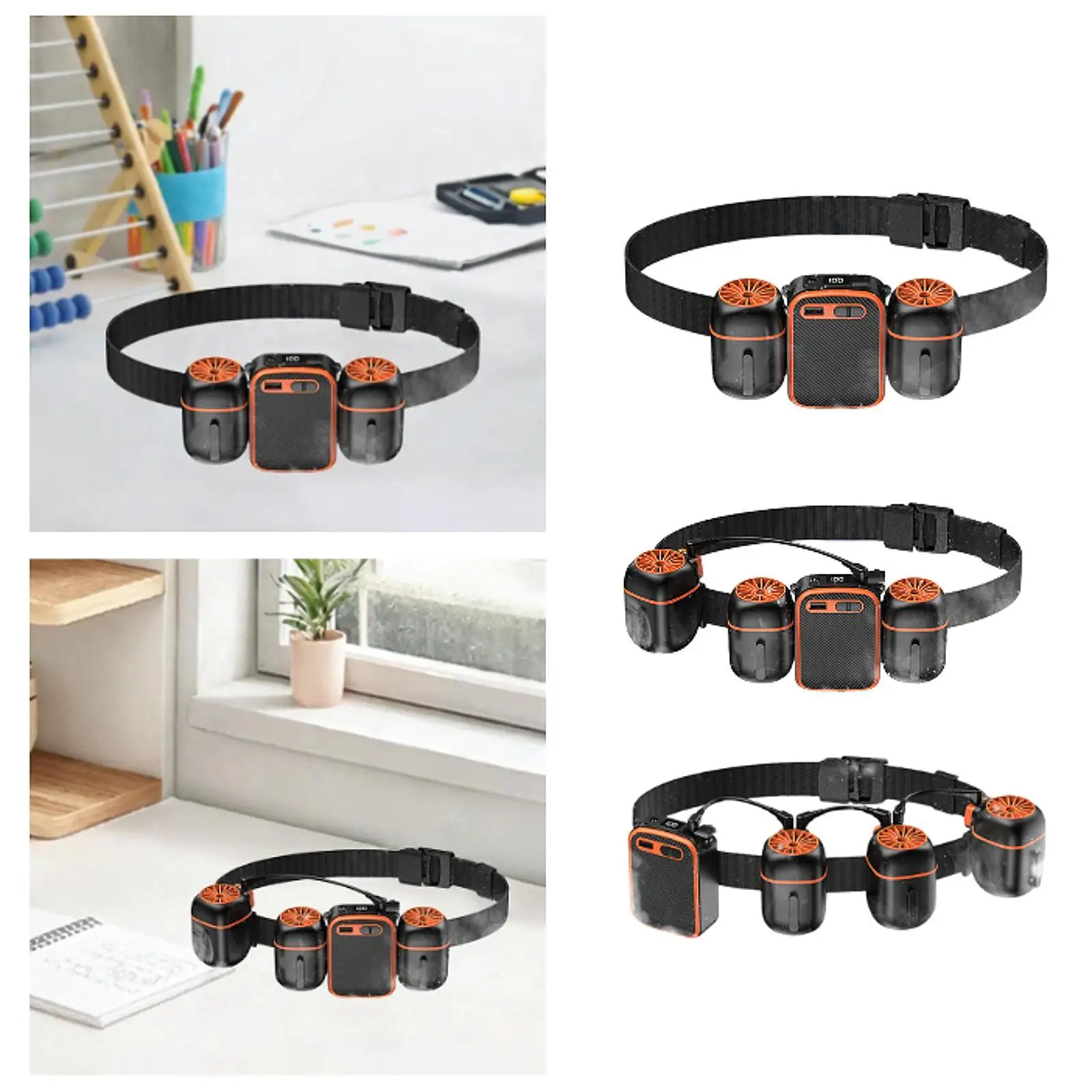 

Мини-вентилятор на пояс, 16000 об/мин, подарок, бесшумный, 10000 мАч, перезаряжаемый маленький персональный вентилятор для садоводства, спорта, работы, лета, пляжа, езды на велосипеде