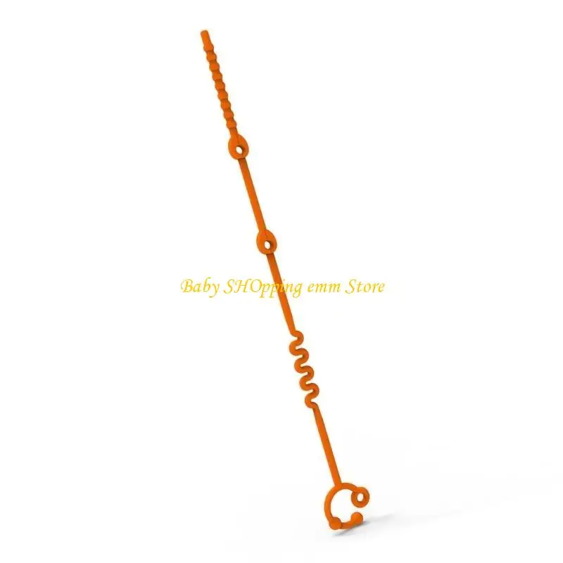 

23GD Silicone Baby Pacifier Clip Secure Toy Chain Teether Clip for Strollers/Seats