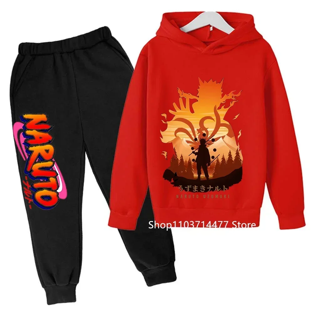 

Детская одежда для мальчиков от 2 до 12 лет, толстовка с изображением Наруто для детей, комплект с капюшоном для девочек, верхняя одежда, топы, весенняя одежда 2024, одежда для мам и детей