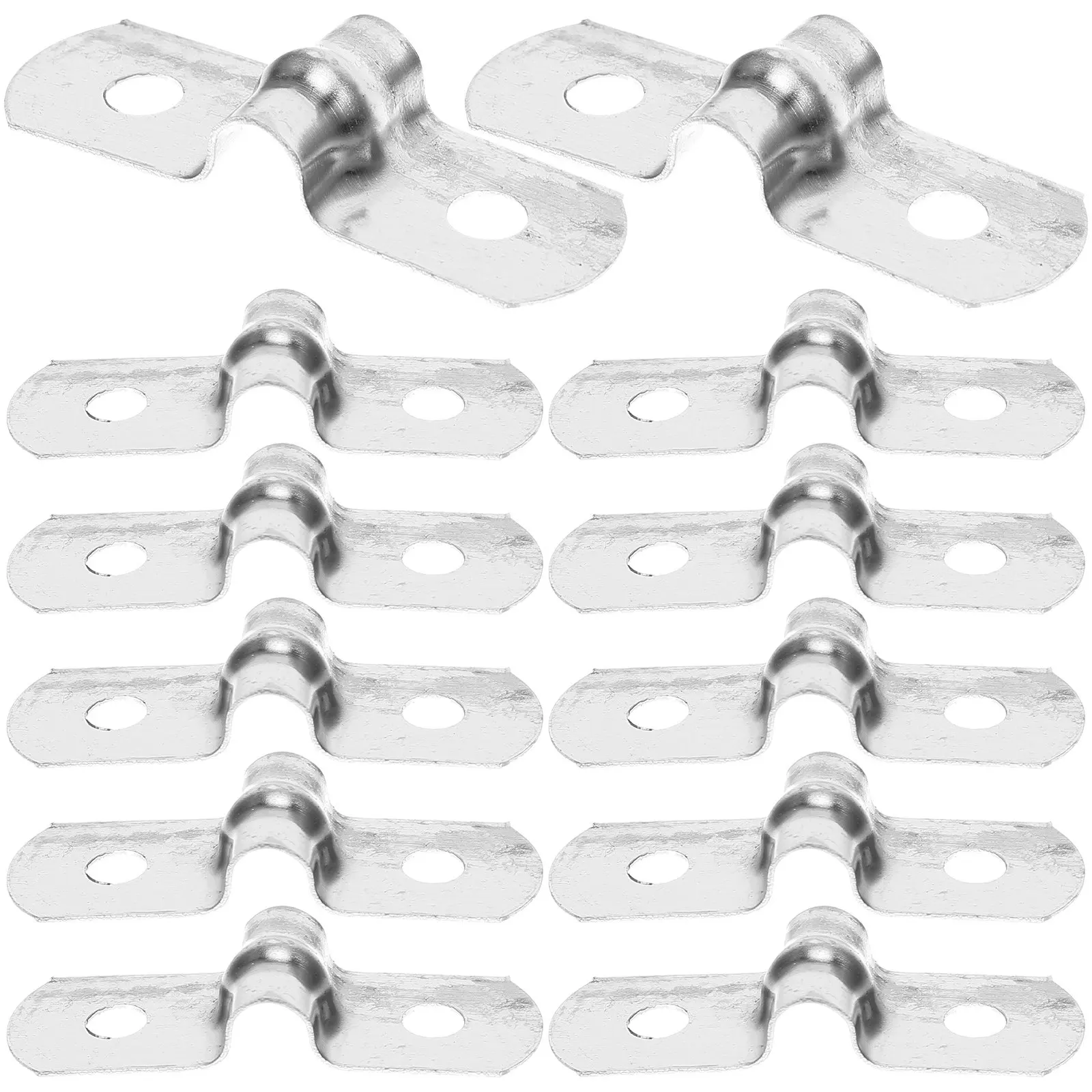 

100 шт. высококачественных U-образных кронштейнов из нержавеющей стали 304 для крепления ПВХ-труб, металлических проводов, надежной фиксации и монтажной поддержки, промышленные