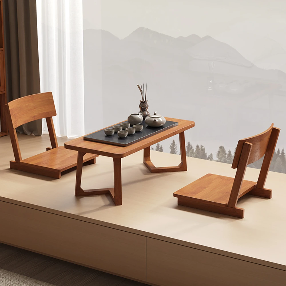 Piaochuang Small Table Tatami Window Sill Tea Table New Chinese Tea Drinking Zen Low Tale Japanese Tble and Chair Combination